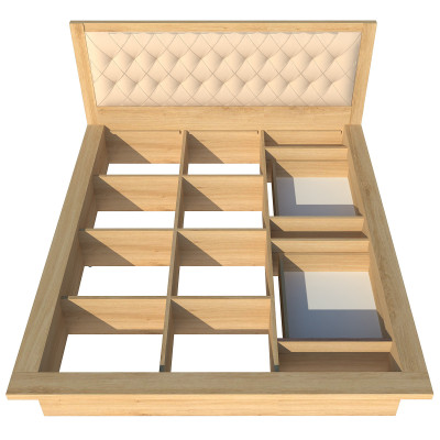 Giường ngủ 2 hộc kéo Tundo 140cm x 200cm