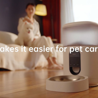 Máy cho thú cưng ăn tự động Aqara Smart Pet Feeder C1, bản Quốc tế, hàng chính hãng