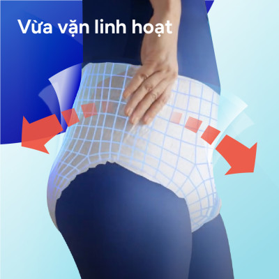 Tã quần người lớn Confidence Slim&Fit mỏng nhẹ vừa vặn size M gói 16 miếng