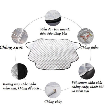 Tấm cách nhiệt chống nóng kính lái ô tô, tấm chắn nắng kính lái xe hơi.
