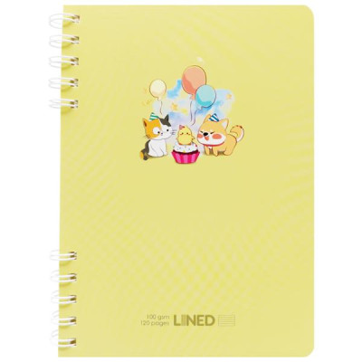 Sổ Lò Xo A5 - Kẻ Ngang - 120 Trang 100gsm - Thiên Long MB-025 - Màu Vàng