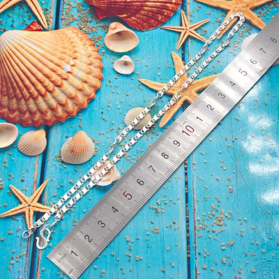 Dây Chuyền Trẻ Em Bằng Bạc Ta  Sợi Dây Mè Bạc Hiểu Minh DTE036