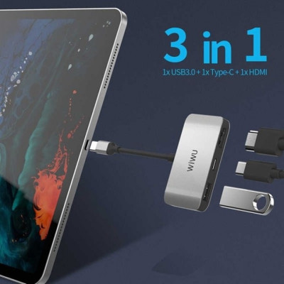 Pin sạc dự phòng sạc không dây Maqsafe sạc nhanh 22.5W 10000mAh hiệu WIWU JC-21 trang bị cổng PD Type-C 3.0 và cổng USB QC 3.0 chuẩn 2.4A kiêm giá đỡ điện thoại (liên kết từ tính, Type-C Out/in, thiết kế mặt lưng trong suốt) - Hàng nhập khẩu