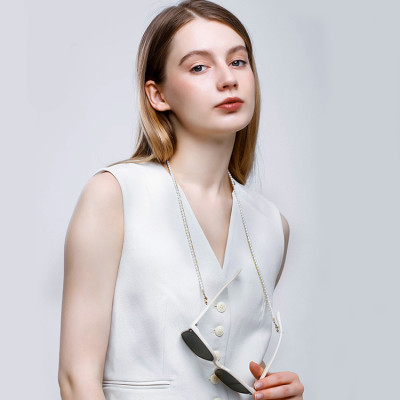 Dây đeo kính hai lớp mix chuỗi ngọc trai nhỏ phong cách Âu Mỹ chuỗi đeo khẩu trang đeo mặt nạ khí chất