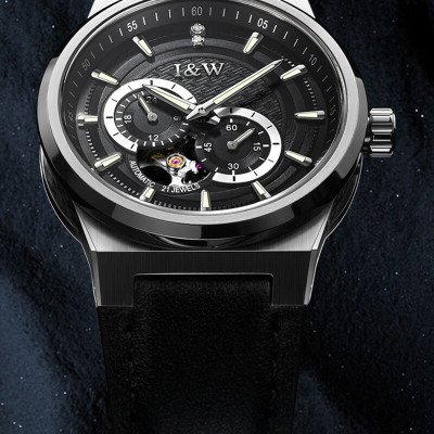 Đồng hồ nam chính hãng IW CARNIVAL IW680G-1 Kính sapphire ,chống xước ,Chống nước 50m ,Bảo hành 24 tháng,Máy cơ (Automatic),dây da cao cấp, thiết kế đơn giản dễ đeo