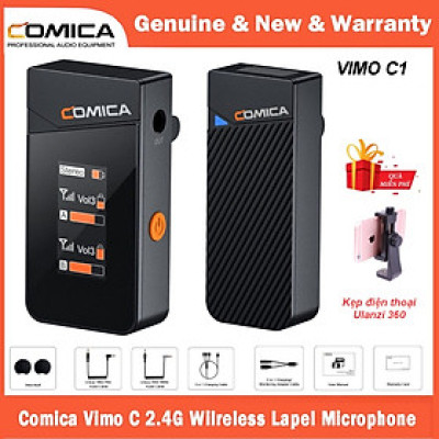 ROGTZ - Micro Thu Âm Không Dây Vimo  C Âm Thanh Chất Lượng Cao Lọc Tiếng Ồn Phạm Vi Thu Phát Song Rộng 200m Pin Lâu Hỗ Trợ Kiểm Âm Sạc Điện Thoại Dễ Sử Dụng Youtube Vlog Livestream Ghi Âm Giọng Nói 1/2 Micro  2.4GHz DSP 24bit/48kHz Hàng Chính Hãng