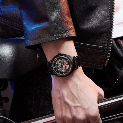 Đồng Hồ Nam I&W Carnival 588G1 Chính Hãng Full Box Chống Nước Kính Chống Xước Dây Da Cao Cấp BH 60T (Máy Cơ Tự Động)