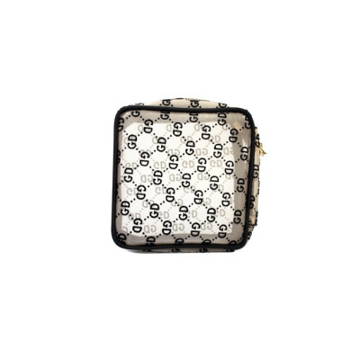 Túi đựng mỹ phẩm cao cấp họa tiết hiện đại Care4u 13.5x6x13.5 cm