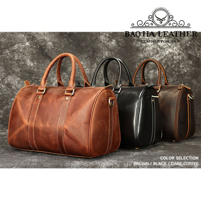 Túi trống du lịch da bò cao cấp nguyên tấm BHM4056