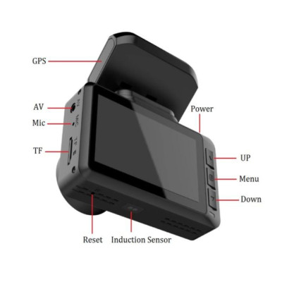 Camera hành trình ô tô thương hiệu cao cấp Phisung 4K, Wifi, 2.45 inch - Mã: G3 - Hàng Nhập Khẩu 