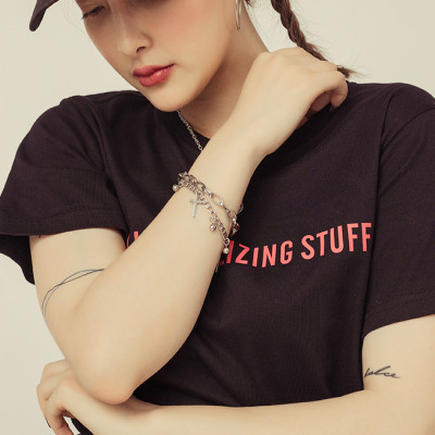 Lắc tay thời trang nữ chữ thập sành điệu