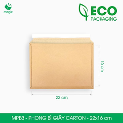 MPB3 - 22x16 cm - 60 phong bì carton đóng hàng - Bìa gói hàng, bìa cứng, bì thư | Magix Packaging