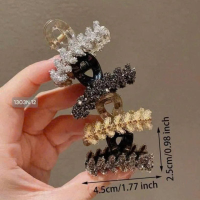 Set 4 Kẹp Tóc Bling Đính Đá Nhiều Màu, Dành Cho Tóc Siêu Xinh - HÀNG CHÍNH HÃNG MINIIN