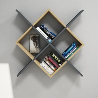 Kệ Gỗ Trang Trí Treo Tường Phá Cách Juno Sofa CTKT505 KT 79x79x19.6cm