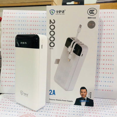 Pin sạc dự phòng SH-923, dung lượng 20000mAh dòng điện 5V-2A, có chứng nhận an toàn 3C tiêu chuẩn quốc gia, hàng chính hãng