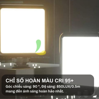 Đèn hỗ trợ quay phim chụp ảnh ULANZI VIJIM VL81 - Đèn Led quay vlog tích hợp pin sạc 3000mAh - Hàng nhập khẩu