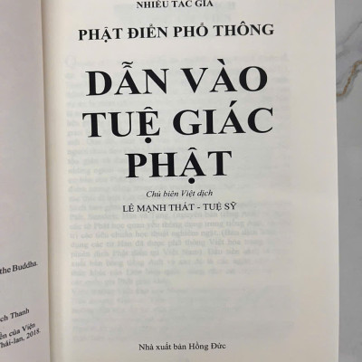 Sách - Phật Điển Phổ Thông - Dẫn Vào Tuệ Giác - Bìa cứng