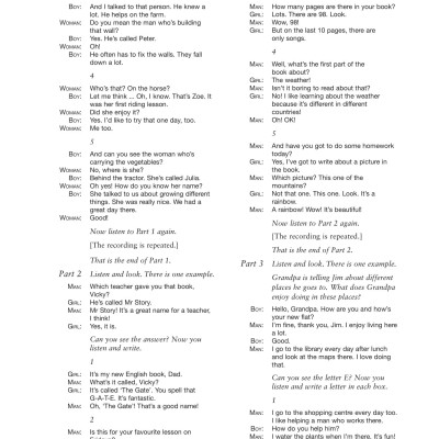 Cambridge English Young Learners 2 for Revised Exam from 2018 Movers Answer Booklet: Authentic Examination Papers