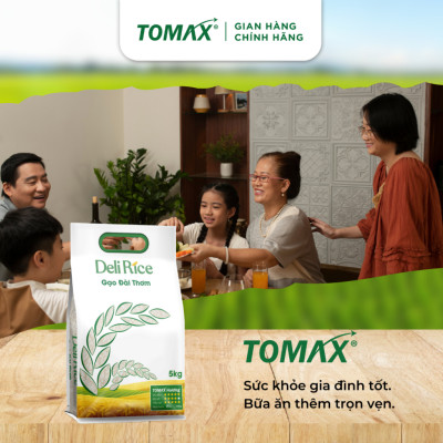 Combo 3 túi 5kg Gạo Đài Thơm TOMAX - tơi xốp, dẻo cơm, thơm dịu
