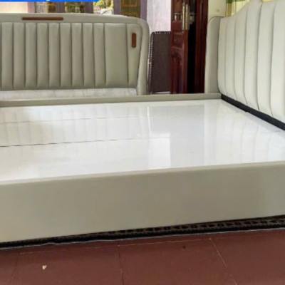Giường ngủ bọc da thang sắt phản gỗ chắc bền Tundo KT 1m6 x 2m hoặc 1m8 x 2m