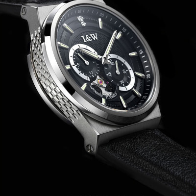 Đồng hồ nam chính hãng IW CARNIVAL IW680G-1 Kính sapphire ,chống xước ,Chống nước 50m ,Bảo hành 24 tháng,Máy cơ (Automatic),dây da cao cấp, thiết kế đơn giản dễ đeo