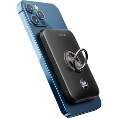 Sạc dự phòng từ tính không dây iWalk 6000mAh Type-C 18W PD QC 3.0 DBL6000M - Hàng chính hãng