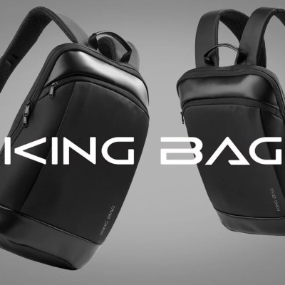 Balo Laptop 15.6 Inch KINGBAG KRATOS phối da bền bỉ, siêu nhẹ - Hàng Chính Hãng