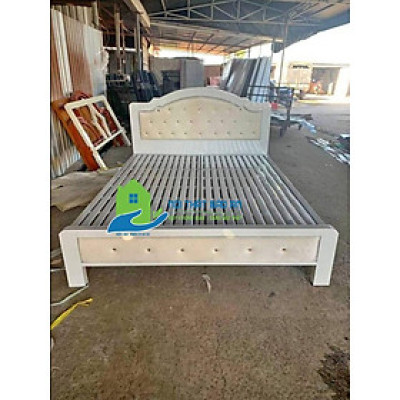 Giường sắt hộp cao cấp nhiều kích thước nhiều màu sắc sơn tĩnh điện bền đẹp không rỉ sét hàng đẹp giá xưởng