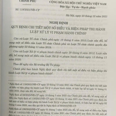 Luật Xử lý vi phạm hành chính (sửa đổi, bổ sung năm 2025) và các văn bản hướng dẫn thi hành