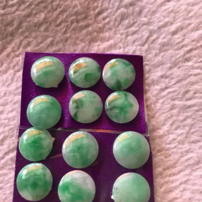 BỘ LẮC TAY ĐÁ CẨM THẠCH HẠT TRÒN TỰ NHIÊN MÀU XANH LÁ NHẸ TƯƠI ĐẸP SIZE 12MM NỮ LÊN LẮC ĐEO ĐẸP Ạ