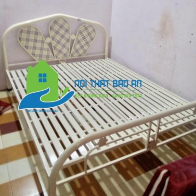 Giường sắt đôi 2 người nằm 1m6x2m