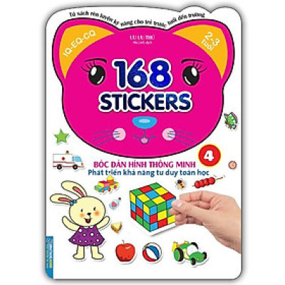 Sách - Bóc Dán Hình Thông Minh Phát Triển Khả Năng Tư Duy Toán Học - 168 Sticker - Quyển 4 - Minh Thắng