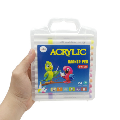 Hộp 24 Bút Lông Màu Acrylic Marker Pen - DH PY105