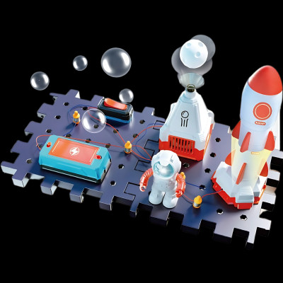 SCIENCE HORSE - SD809 - Bộ Lắp Ráp Điện Tử Chủ Đề Không Gian (Bản Nhỏ) (STEAM)