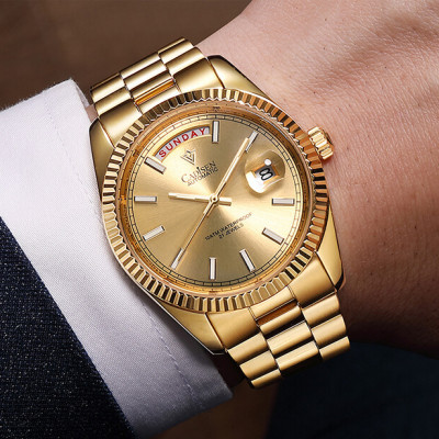 Đồng Hồ Nam Cadisen C8215M3 Chính Hãng Full Box Chống Nước Kính Chống Xước Dây Thép BH 2 Năm Máy Cơ