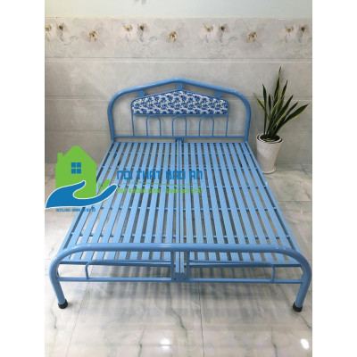 Giường sắt đơn giản giá rẻ nhiều kích thước từ 0,8 đến 1m8 mẫu 15 - Bảo An