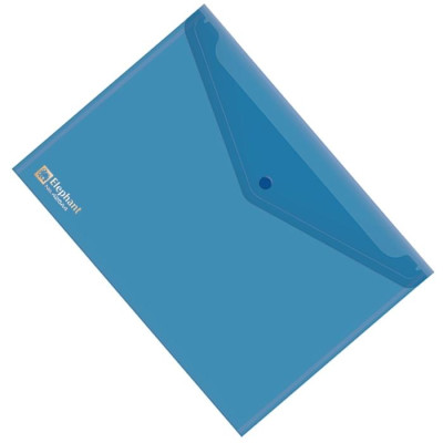 Bìa Nút Nhựa Elephant 425A4 - Màu Xanh Dương