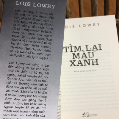 Tìm Lại Màu Xanh - Lois Lowry (Người Truyền Ký Ức phần 2)