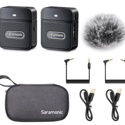 Micro thu âm Saramonic Blink 100 B1 - Micro ghi âm tương thích máy ảnh DSLR, máy quay phim, máy tính bảng, điện thoại - Hàng nhập khẩu