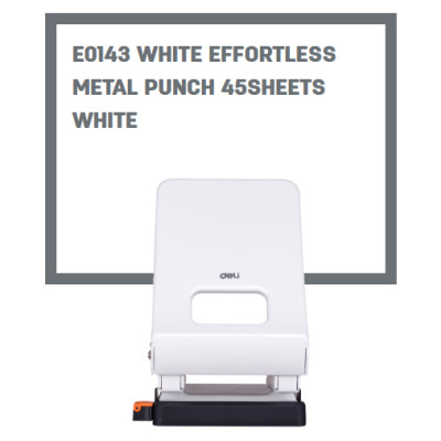 Bấm lỗ giấy vỏ kim loại Deli 143 45 tờ Đục lỗ giấy văn phòng Giao màu ngẫu nhiên