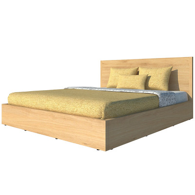 Giường ngủ cao cấp Tundo màu vàng sồi 180cm x 200cm