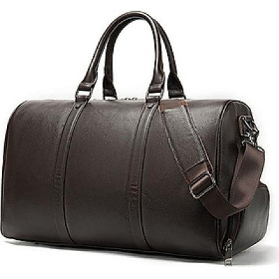 Túi trống du lịch da bò có ngăn để giày BHM8706. Túi xách nam. Hàng chính hãng.