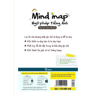 Sách - Mindmap Ngữ Pháp Tiếng Anh Cho Học Sinh Tiểu Học - MCBooks