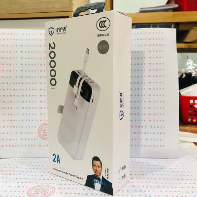 Pin sạc dự phòng SH-923, dung lượng 20000mAh dòng điện 5V-2A, có chứng nhận an toàn 3C tiêu chuẩn quốc gia, hàng chính hãng