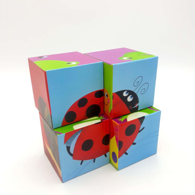 Animal Friends In The Garden (Jigsaw Cubes & Book)