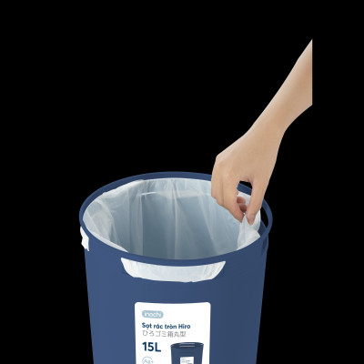Sọt rác Hiro 15L - Giao màu ngẫu nhiên