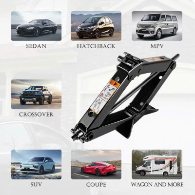 Bộ Kích Gầm Ô Tô, Kích Thay Lốp Cho Xe Hơi Có Đòn Bẩy Nâng Gầm Dễ Dàng Trọng Tải 2 Tấn