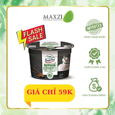 [Chỉ giao HCM] Phô Mai Ý Burrata Bonta Viva Đông Lạnh 100g