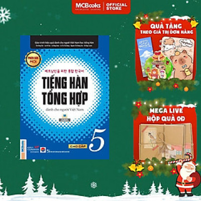 Sách - Giáo Trình Tiếng Hàn Tổng Hợp Cao Cấp 5 - Bản Đen Trắng - MCBooks