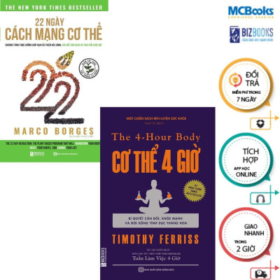 Sách - Cơ Thể 4 Giờ + 22 Ngày Cách Mạng Cơ Thể - Combo 2 Cuốn - MCBooks